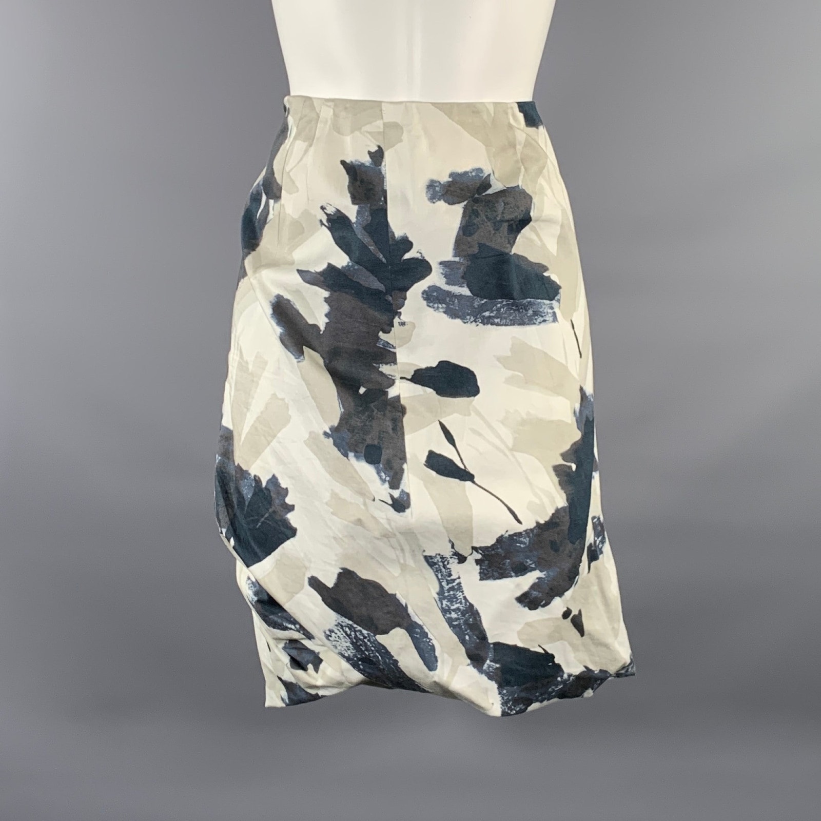 Pauw Size 3 Water Color Brush Strokes Knee-Length Skirt